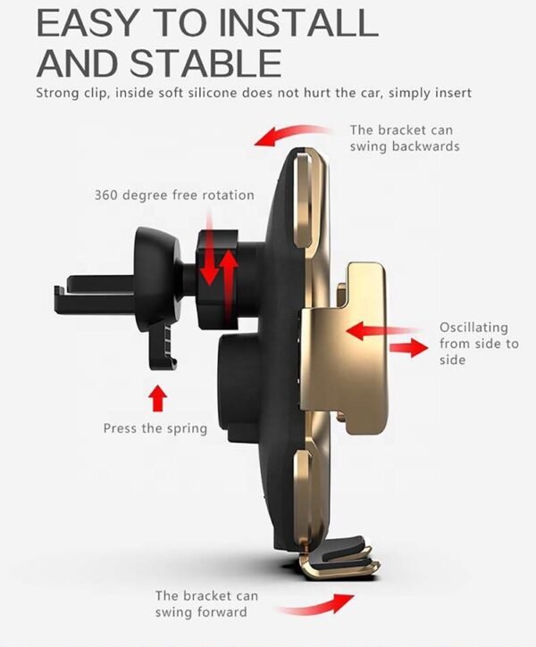 10W Wireless Car Phone Charger - Image 3