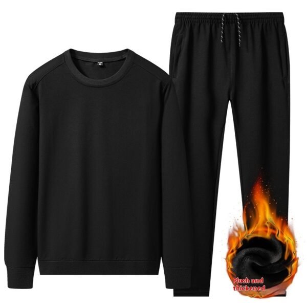 Spring Men's Casual Sports Suit Round Neck Sweatshirt And Sweatpants Sportswear - Image 3