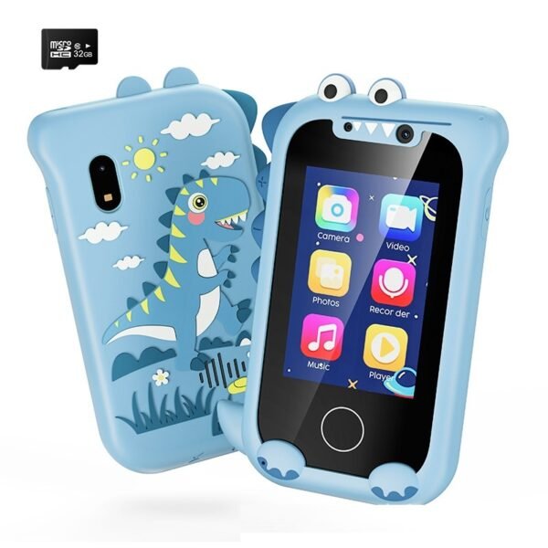 Early Childhood Education Photo Video Game Mini Bear Handheld Touch Mobile Phone Camera - Image 6
