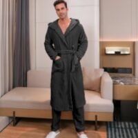 Men's Fibre Velvet Gown Set