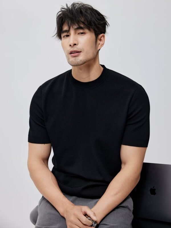 Mercerized Cotton Ice Silk T-shirt - Image 5