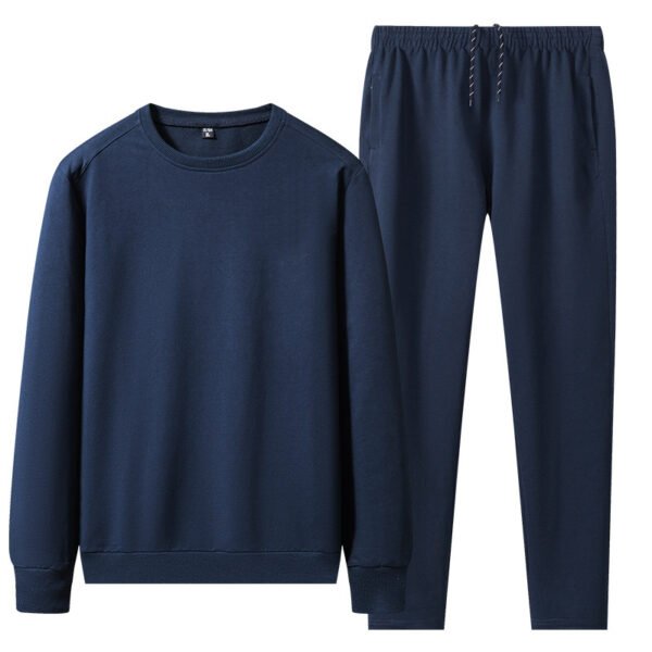 Spring Men's Casual Sports Suit Round Neck Sweatshirt And Sweatpants Sportswear - Image 2
