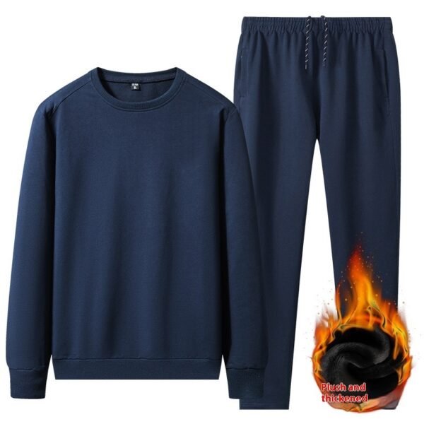 Spring Men's Casual Sports Suit Round Neck Sweatshirt And Sweatpants Sportswear - Image 7