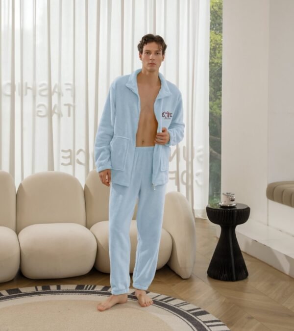 Men's Pajama Velvet Set - Image 5