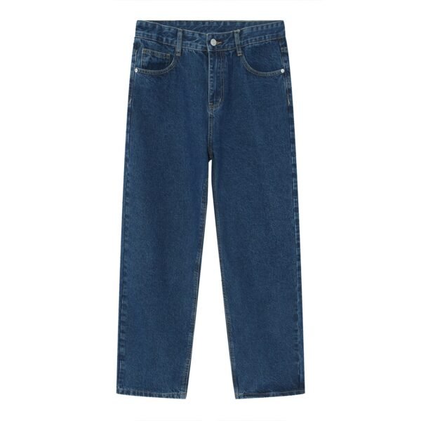 Black And White Basic Simple Jeans Men's Slim Trousers - Image 8