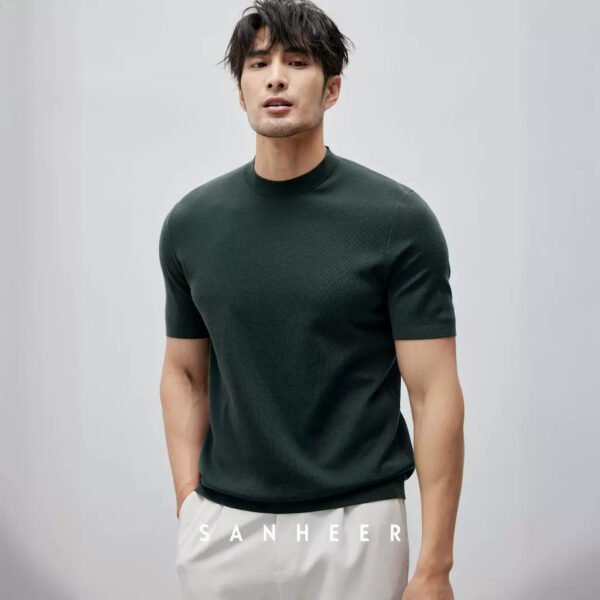Mercerized Cotton Ice Silk T-shirt - Image 4