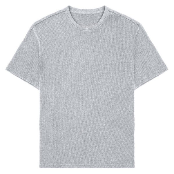 Sports Loose Cotton Fitness Short-sleeved Plaid Sports T-shirt - Image 2
