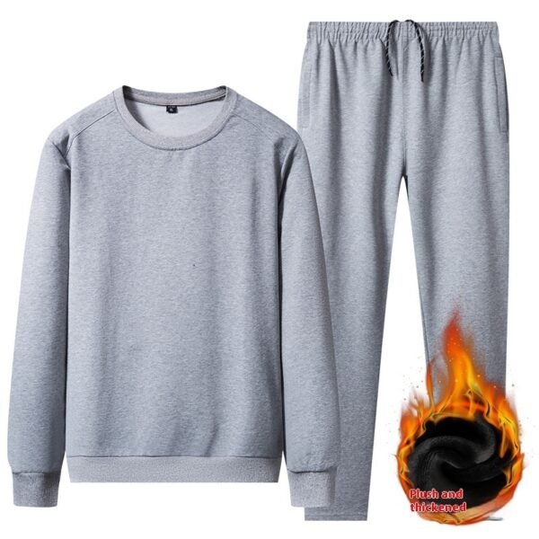 Spring Men's Casual Sports Suit Round Neck Sweatshirt And Sweatpants Sportswear - Image 6