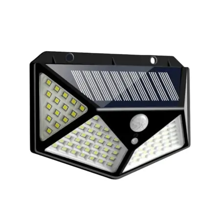 Outdoor Solar Lamp 100 LED PIR Motion Sensor Wall Light Waterproof, Solar Powered ( default, Standard )