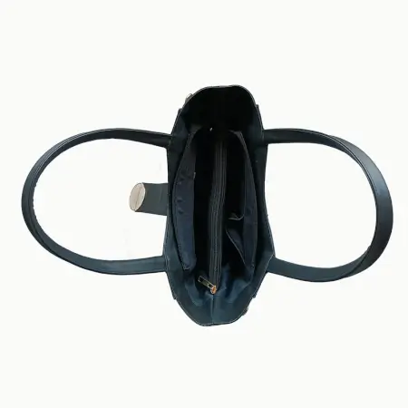 Stylish Handbag For Women & Girls (Shoulder Bag) Made With Vegan Leather ( black, Standard )