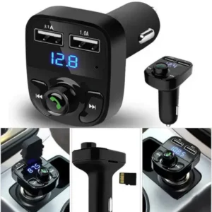 CAR-X8 Bluetooth FM Transmitter Kit with Dual USB Fast Charger ( default, Standard )