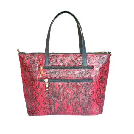 Stylish Handbag For Women & Girls (Tote) Made With Vegan Leather ( red, Standard )