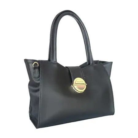 Stylish Handbag For Women & Girls (Shoulder Bag) Made With Vegan Leather ( black, Standard )
