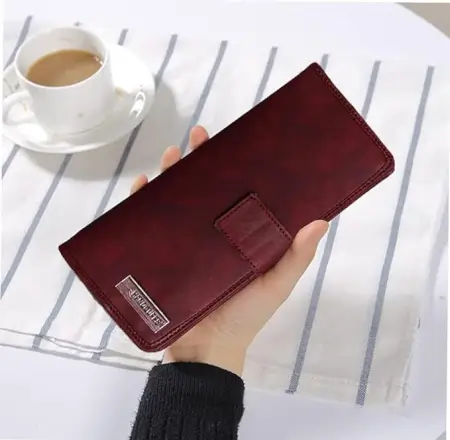 Ladies Wallet Womens Clutch Purse for Luxury Daily Use Casual & Formal Maroon ( maroon, OneSize )