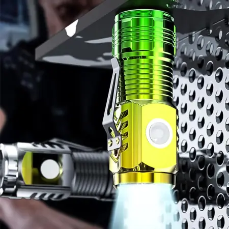 USB Chargeable Mini 3 LED Flashlight / Torch Light (1 Pc) ( default, Standard )