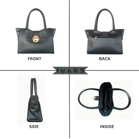 Stylish Handbag For Women & Girls (Shoulder Bag) Made With Vegan Leather ( black, Standard )