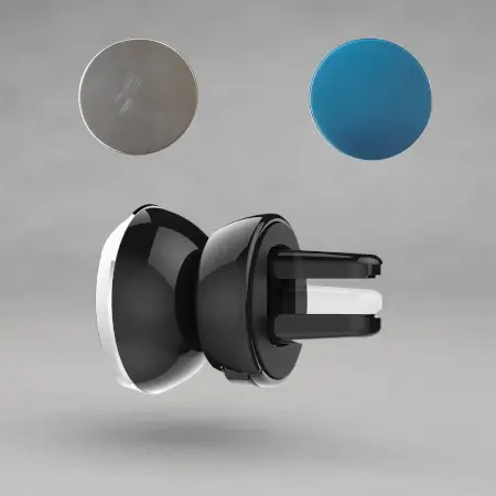 Universal magnetic car mobile holder - Non-Slip Base, Durable Plastic, Compact Mini Size ( default, OS )