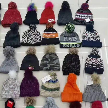 Cap for Winter Woolen Knitted Black Inside Fur Caps ( black, Standard )