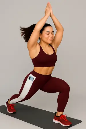 Premium Quality Activewear Yoga Tights | Mid-Waist Gym Pants | Stretchable Workout Wear for Girls or Women ( default, S )