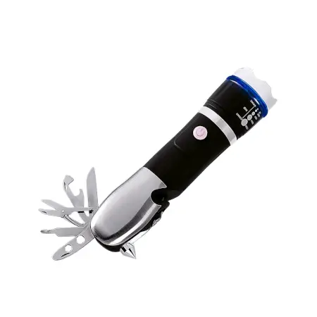 Battery Operated Multi Tool Led Flashlight, All in One Tool Light (1 Pc / Battery Not Included) ( default, Standard ).